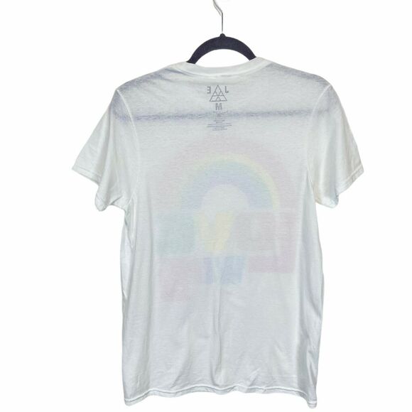 Pride Love Wins Graphic T Shirt Jem Collective White Cotton Crew Neck Size Small - Picture 2 of 10
